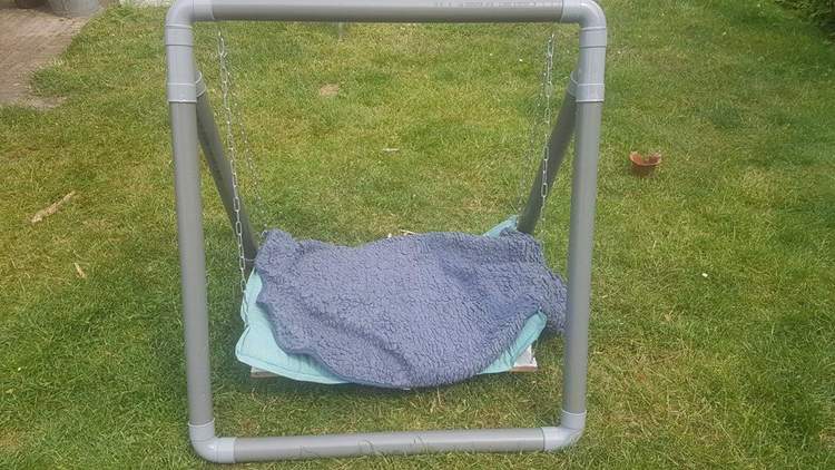 17. DIY Dog Swing Frame