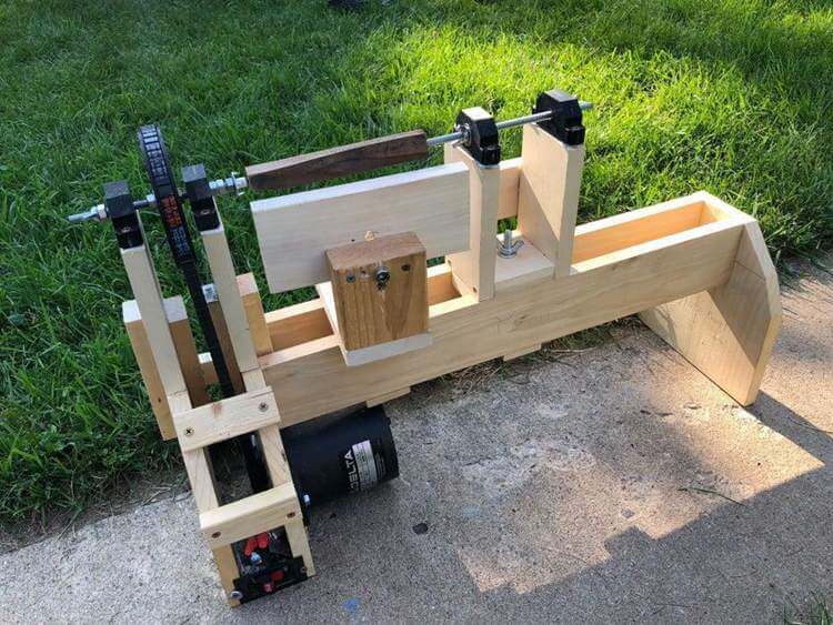 2. DIY Homemade Wood Lathe