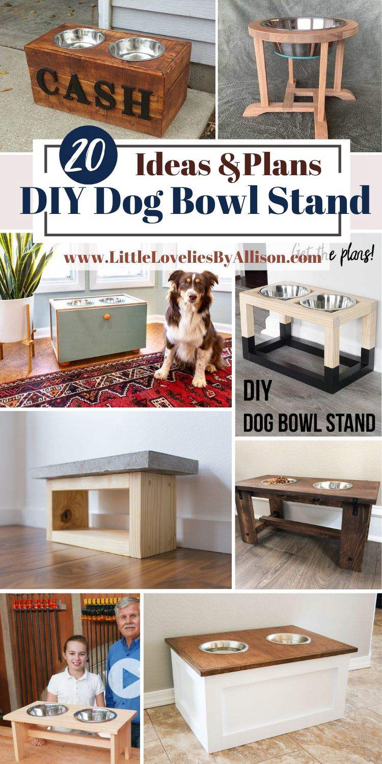 20 DIY Dog Bowl Stand Ideas_ How To Build A Dog Dish Stand