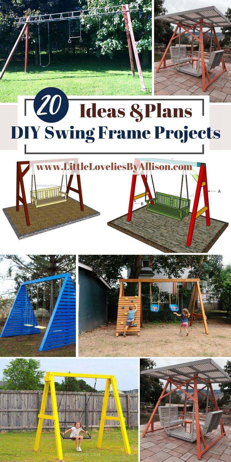 20 DIY Swing Frame Projects_ Best A-Frame Swings