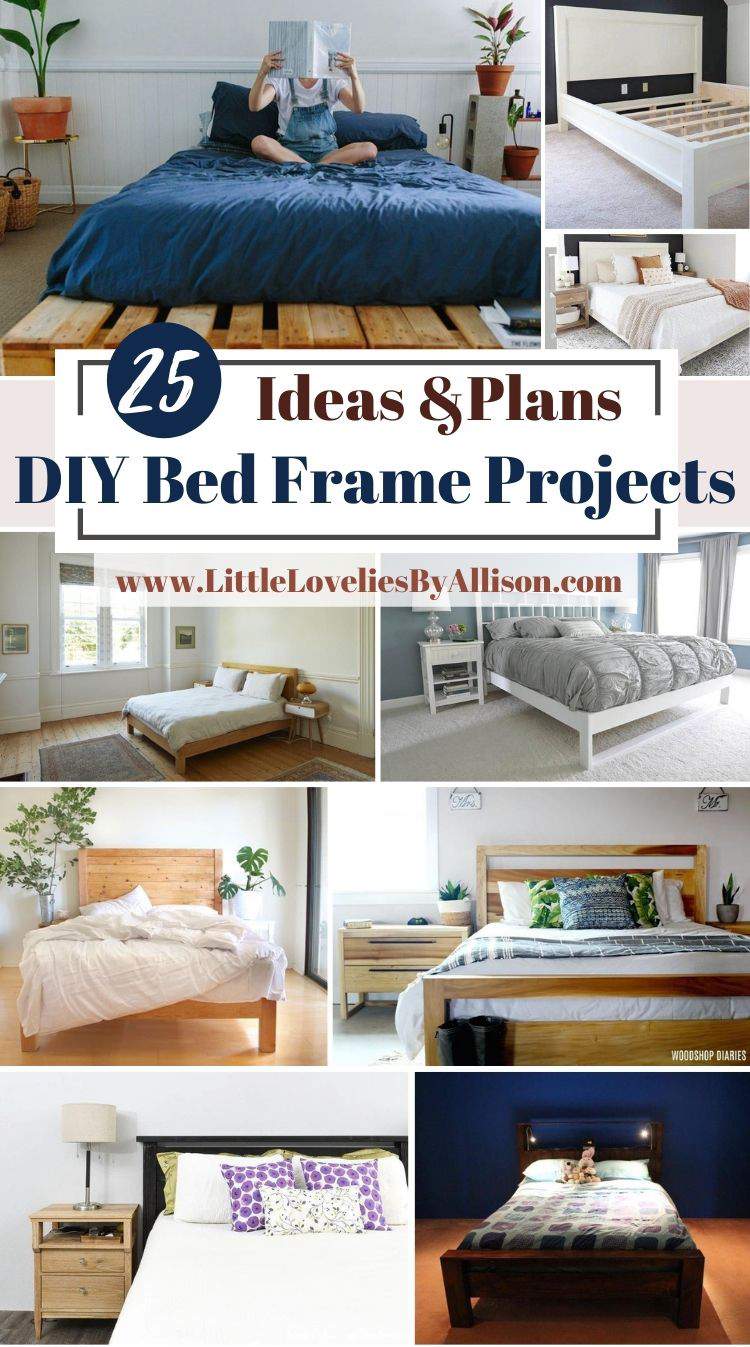 25 Awesome DIY Bed Frame Projects That Will Save Cost