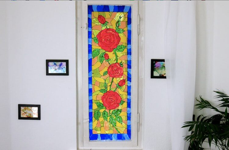 25. DIY Stained Glass Window