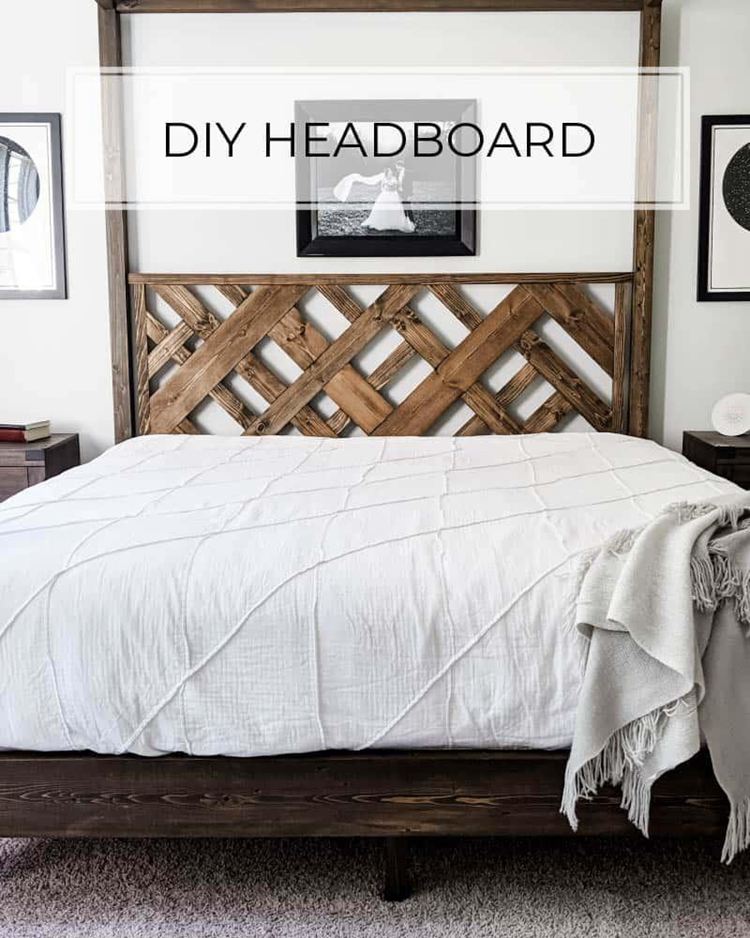25 Diy Wood Headboard Plans Do It, Herringbone Wood Headboard Diy