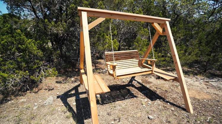 3. DIY Porch Swing Frame