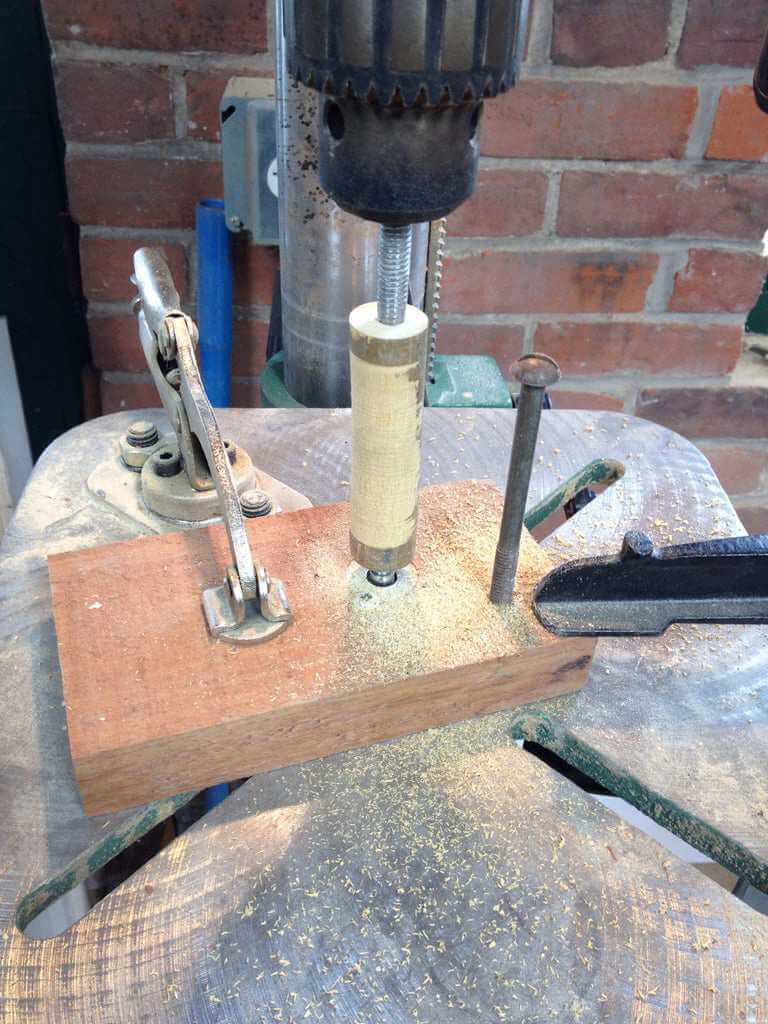 4. DIY Drill Press Wood Lathe