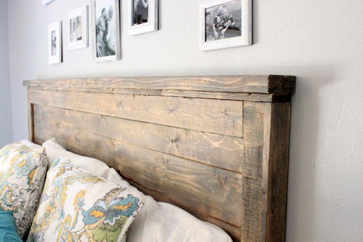 4. DIY Reclaimed Wooden Headboard