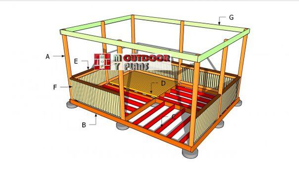 6. DIY Rectangular Gazebo Plans