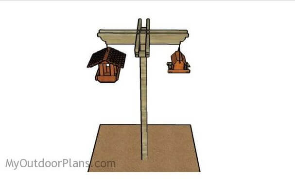 8. DIY Bird Feeding Station Plans