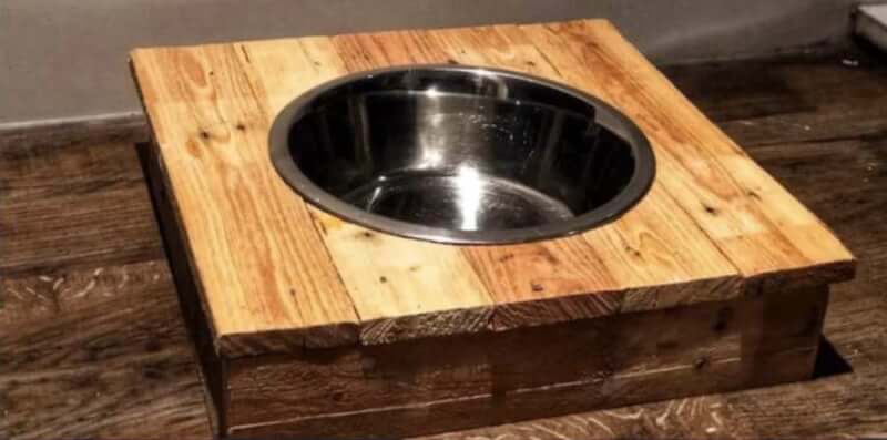 9. Dog Bowl Stand DIY