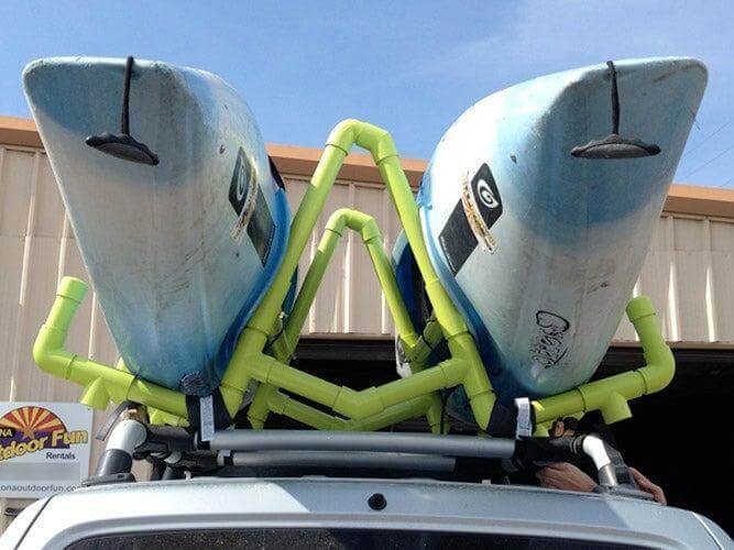 9. PVC Kayak Roof Rack