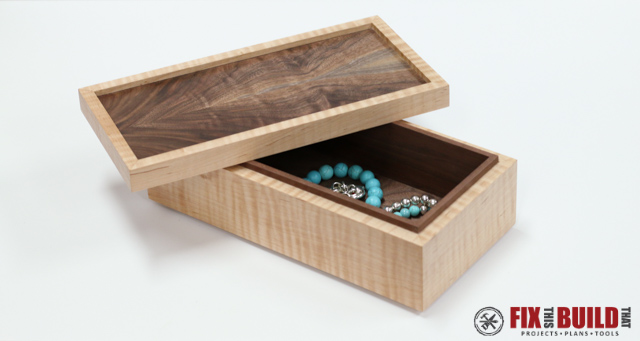 10. DIY Simple Wooden Jewelry Box