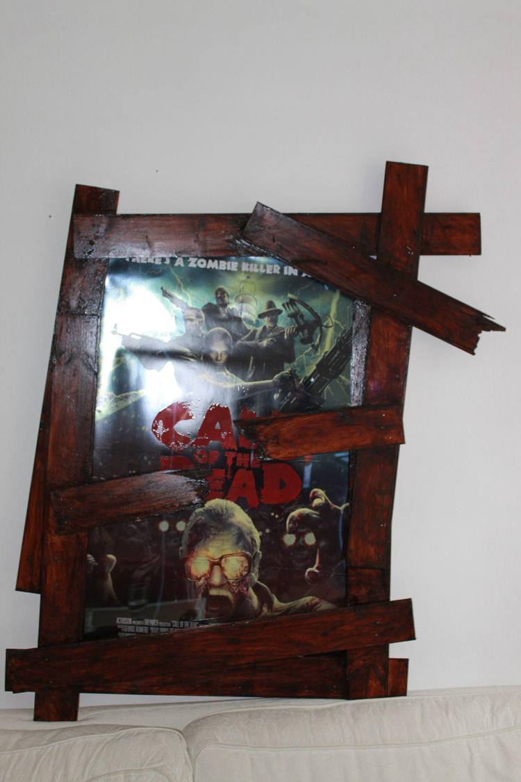 19. DIY Zombie Movie Poster Frame