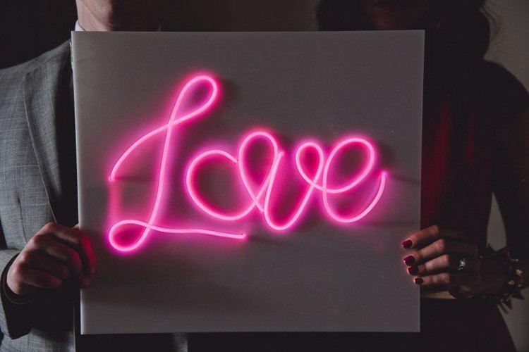 2. DIY Neon Sign With EL Wire