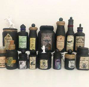 2. DIY Potion Bottles