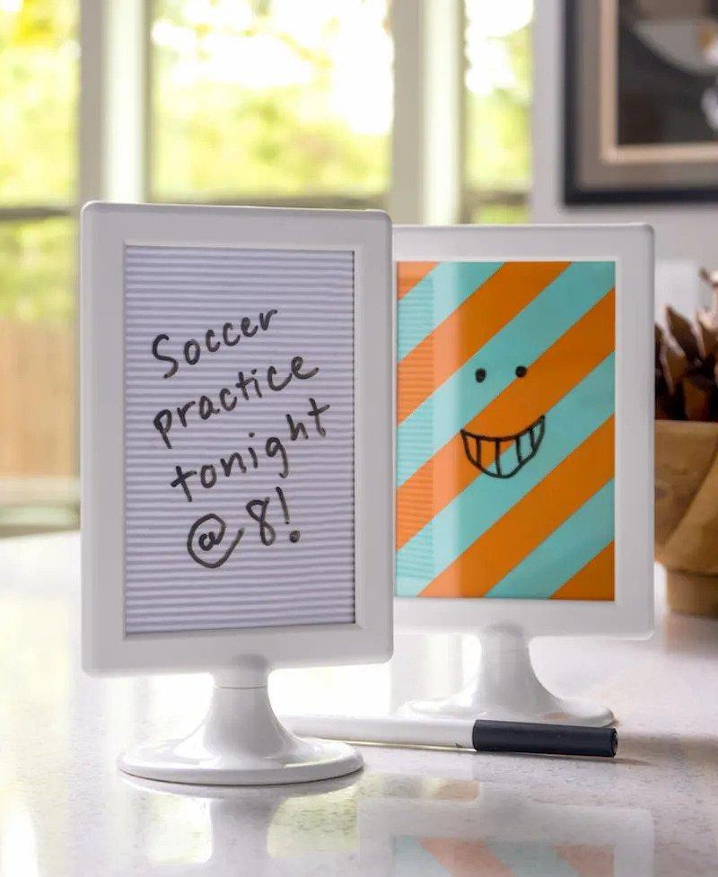 2. Mini DIY Dry Erase Board Made In Minutes