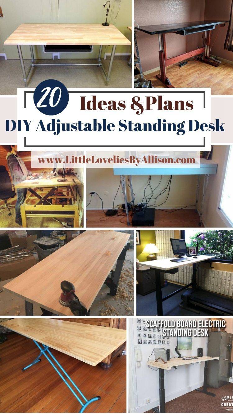 20 DIY Adjustable Standing Desk Projects_ DIY Made Easy