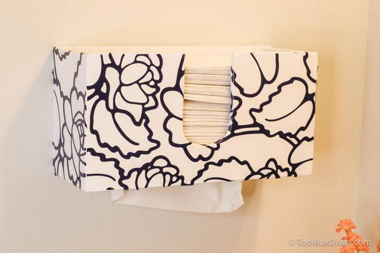 25. DIY Paper Towel Dispenser