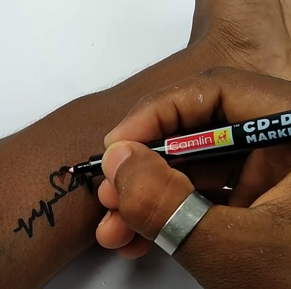 3. How To Make Temporary Tattoo Using A Pen And Toothpaste