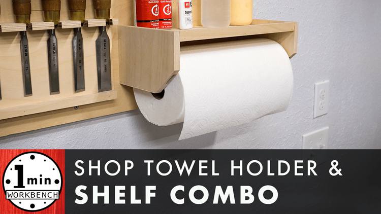 3. Paper Towel Holder With Shelf