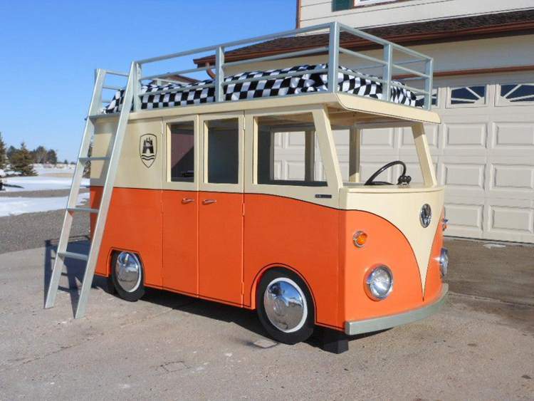 30. DIY Micro Bus Bunk Bed