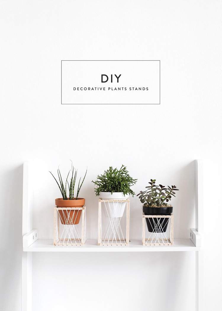 30. DIY Plant Stand Thrones