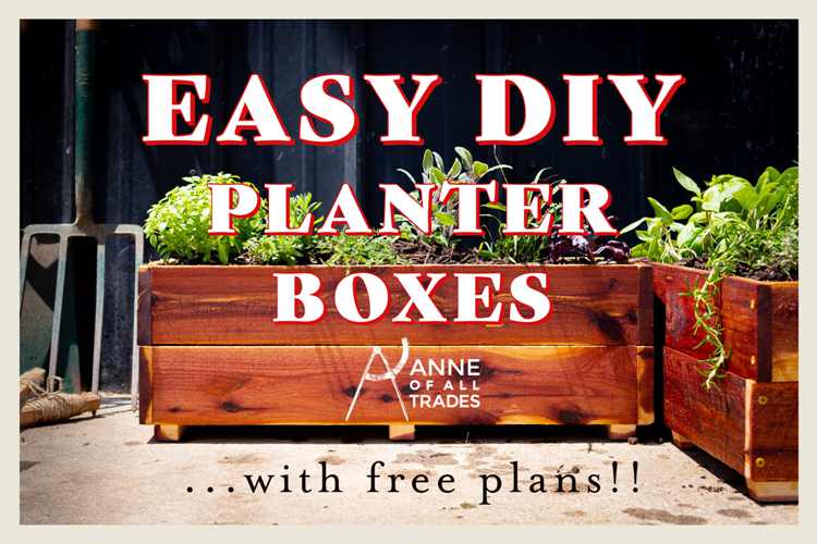 31. DIY Planter Box With Plans