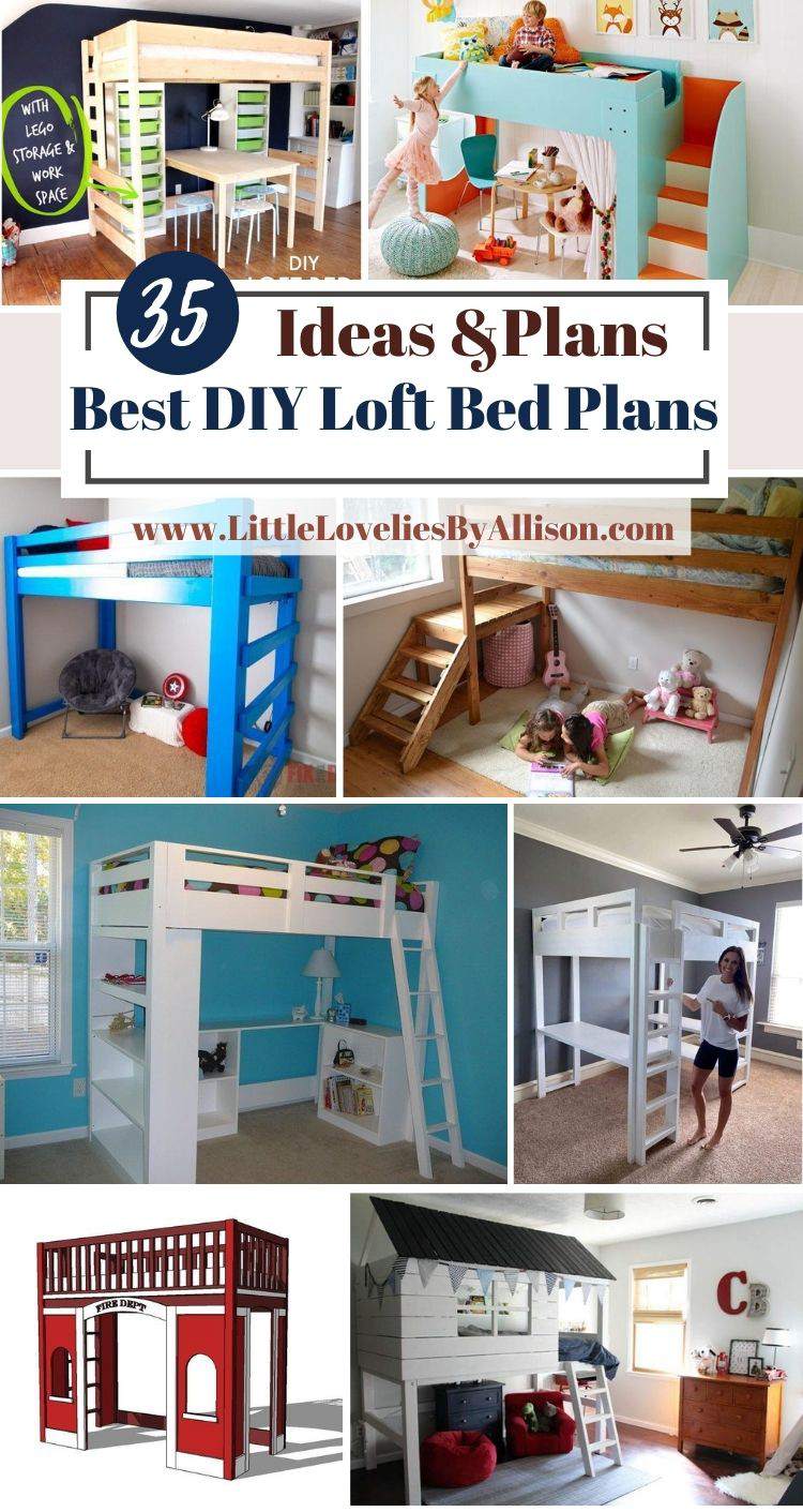 35 Best DIY Loft Bed Plans For Adults And Kids