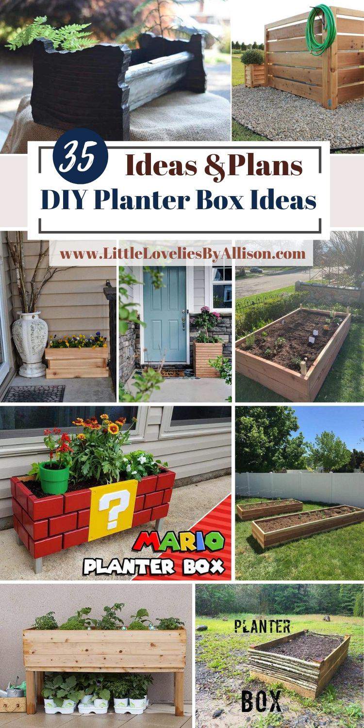 35 DIY Planter Box Ideas 2021_ Do It Yourself Easily