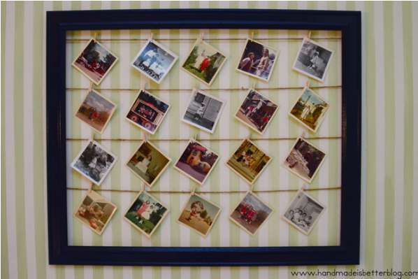 6. DIY Photo Wall Display