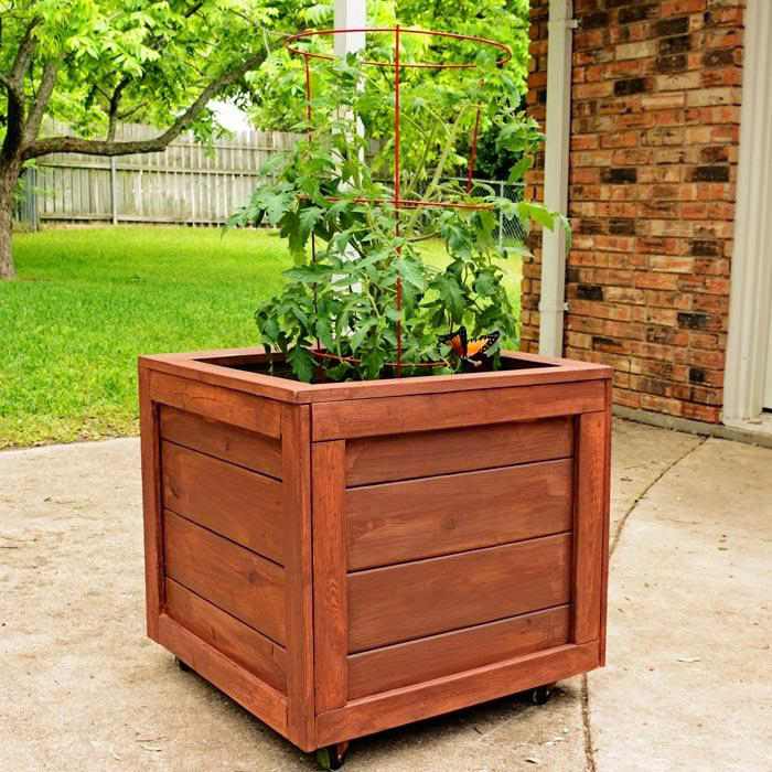 6. How To Make A Rolling Planter Box