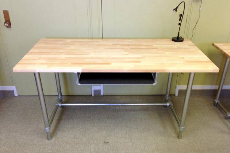 7. DIY Adjustable Height Standing & Sitting Desk