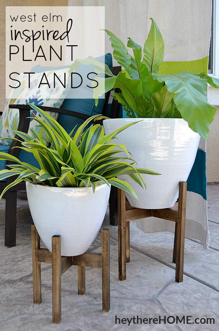 7. West Elm Inspired Plant Stand