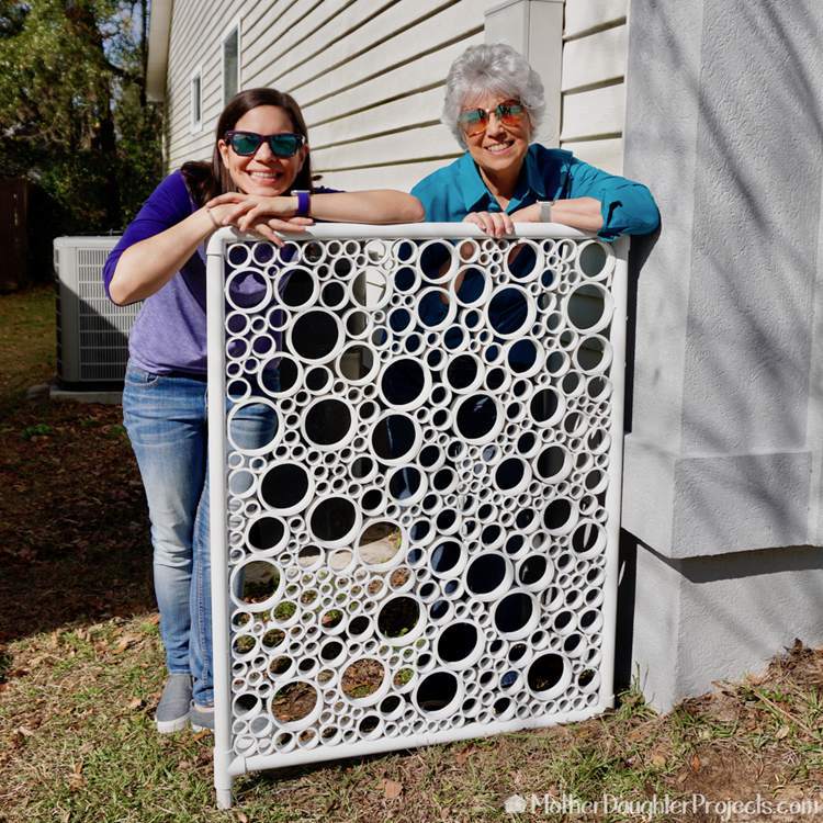 8. DIY PVC Pipe Privacy Screen