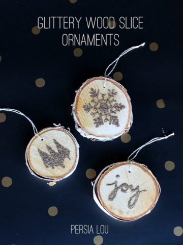DIY Glitter Ornaments Ideas