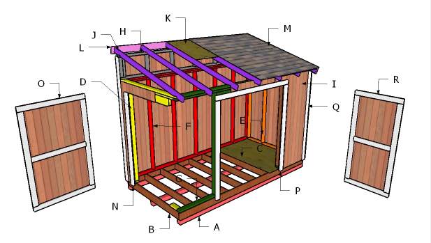 11. 6x12 Lean To Shed Plans