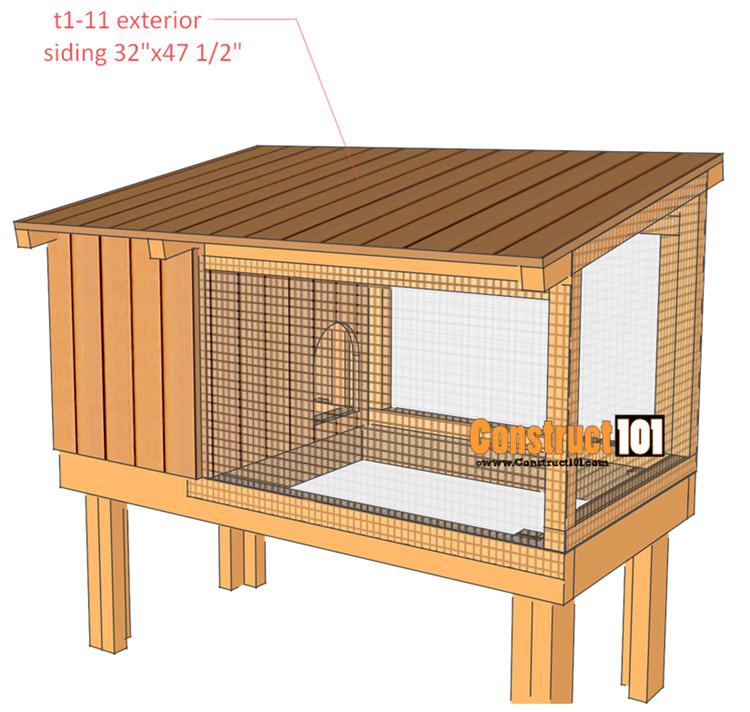 12. DIY Rabbit Hutch Plans