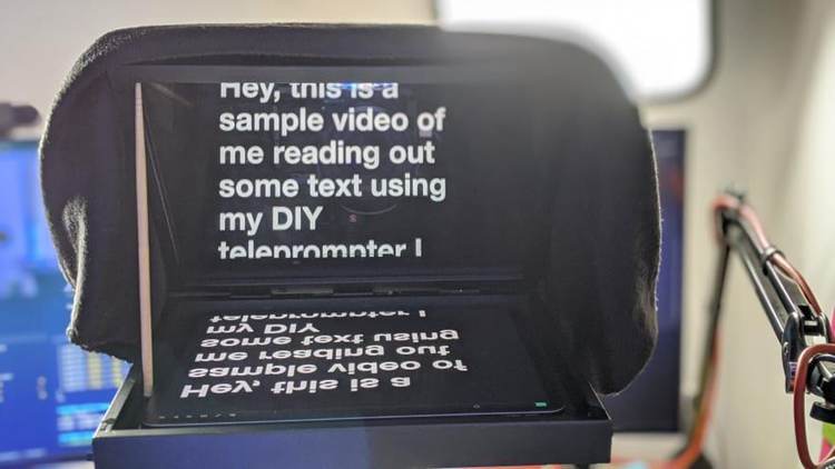 12. DIY Teleprompter