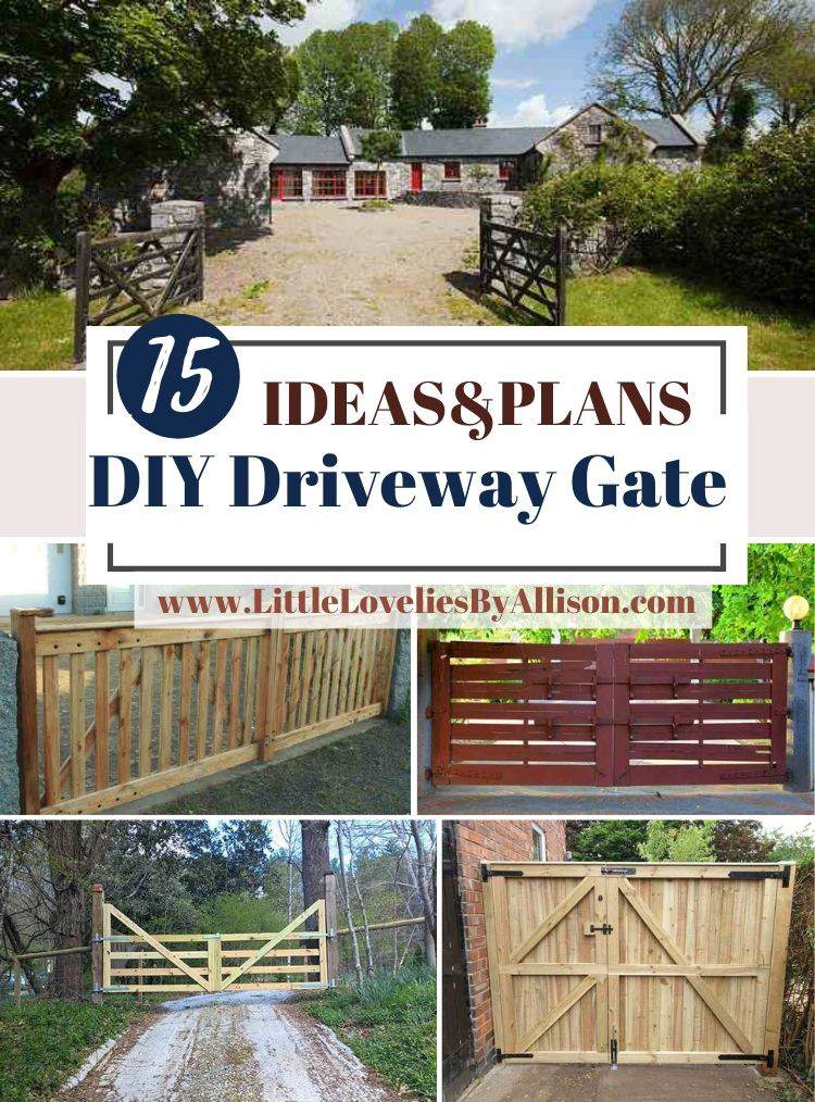 15 DIY Driveway Gate Ideas_ How To Build A Driveway Gate