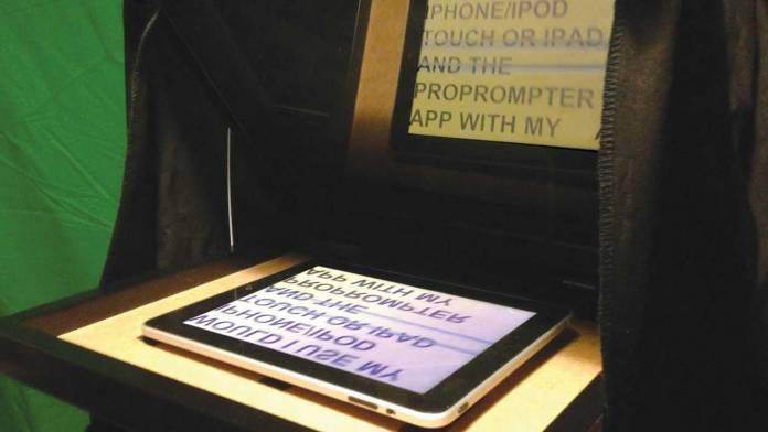 18. DIY Tablet Teleprompter