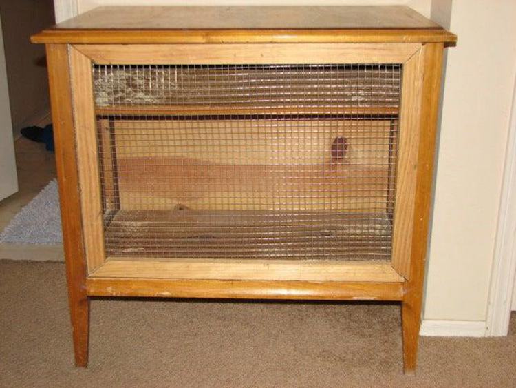 19. Convert End Table To Rabbit Hutch