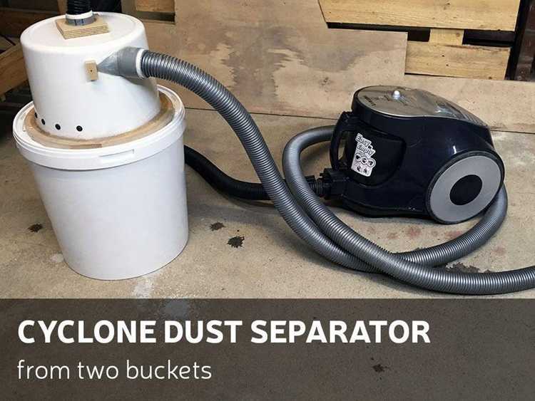 19. DIY Cyclone Dust Separator From Two Buckets