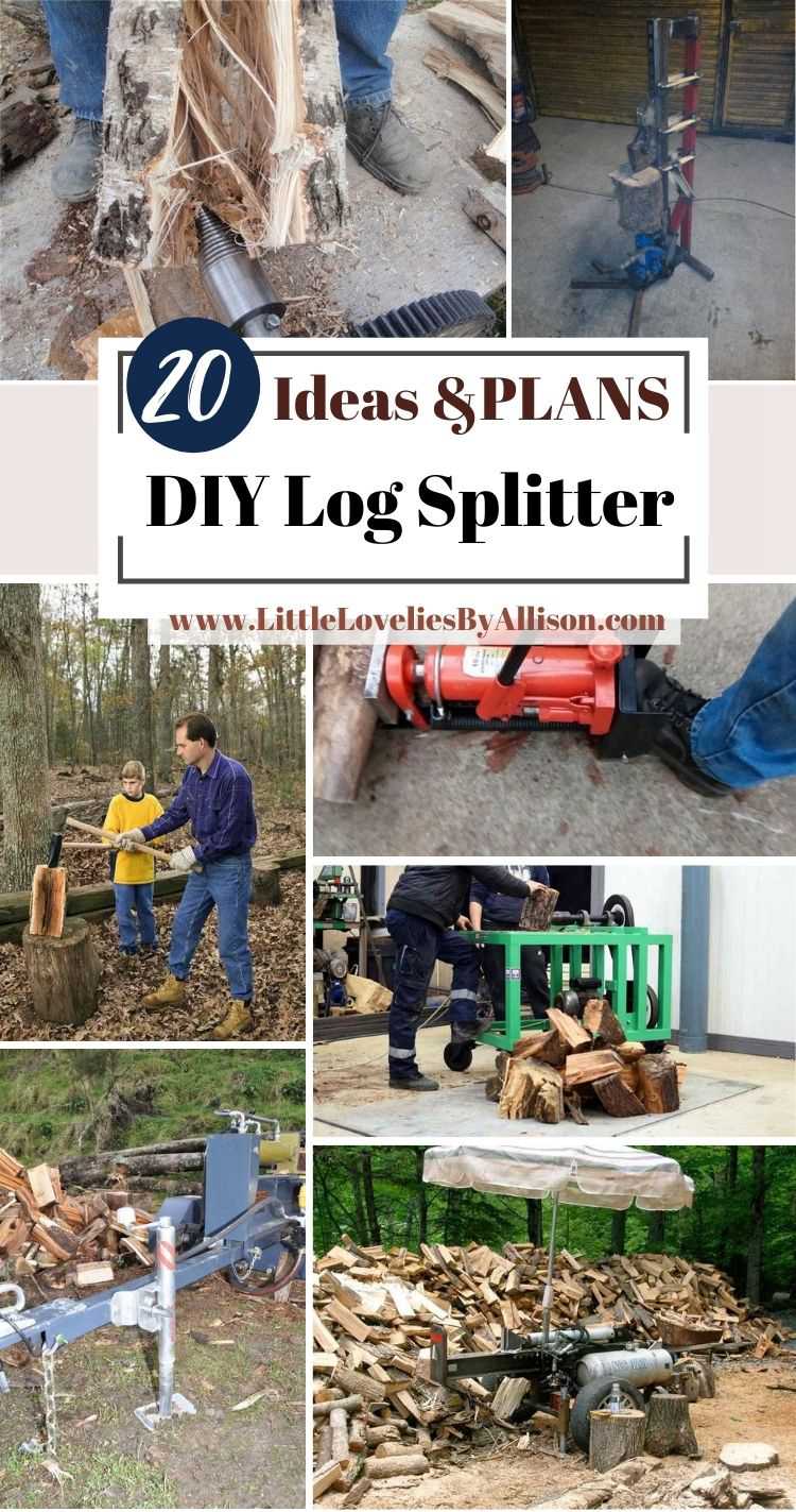 20 DIY Log Splitter Projects_ Do It Yourself Easily