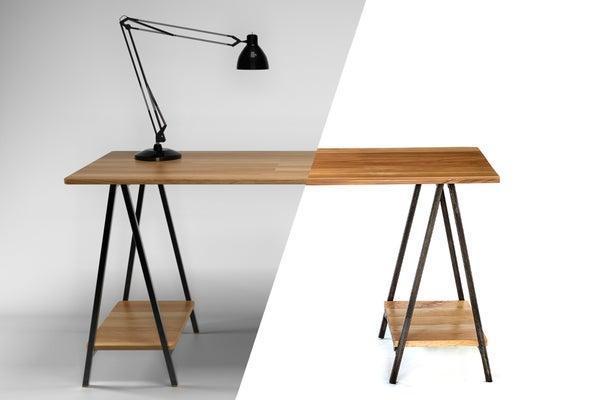 22. DIY Folding Sawhorse Desk