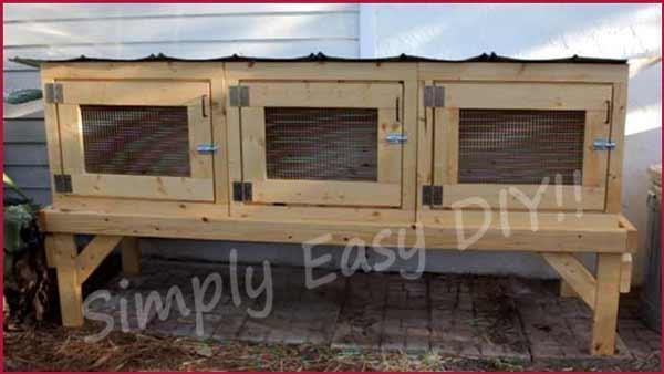 homemade rabbit cages outdoor