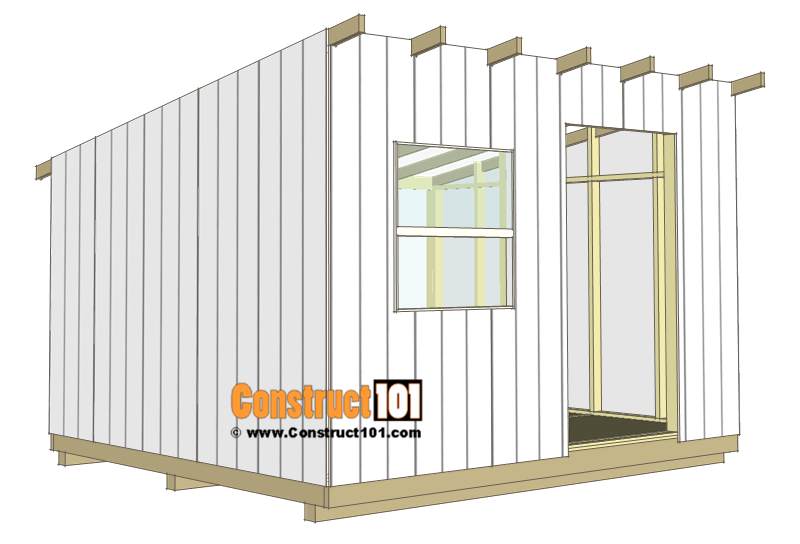 4. DIY 10x12 Lean To Shed Plans