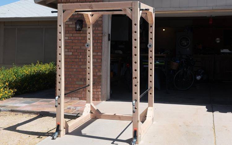 5. DIY Weightlifting Power Rack