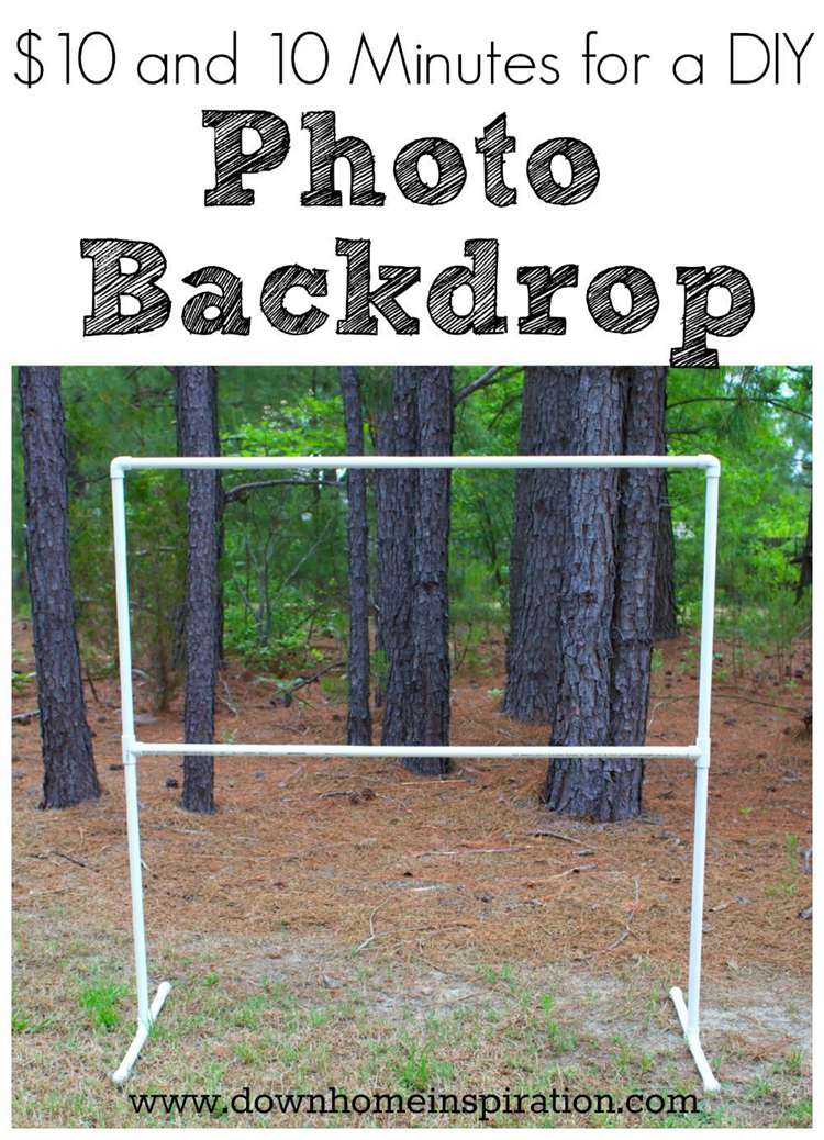 6. DIY 10 Minutes Photo Backdrop