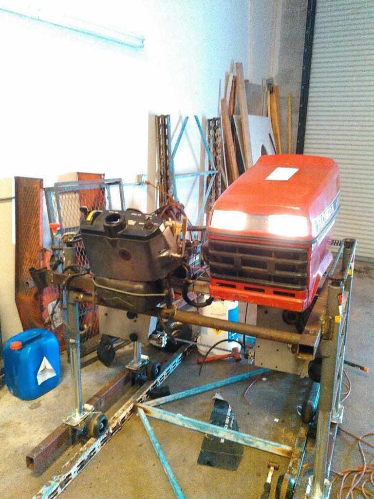 6. DIY Sawmill From 12-inch Bandsaw And A Mower