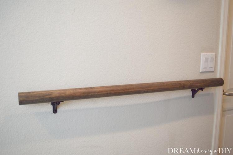 6. DIY Wall Mounted Ballet Barre