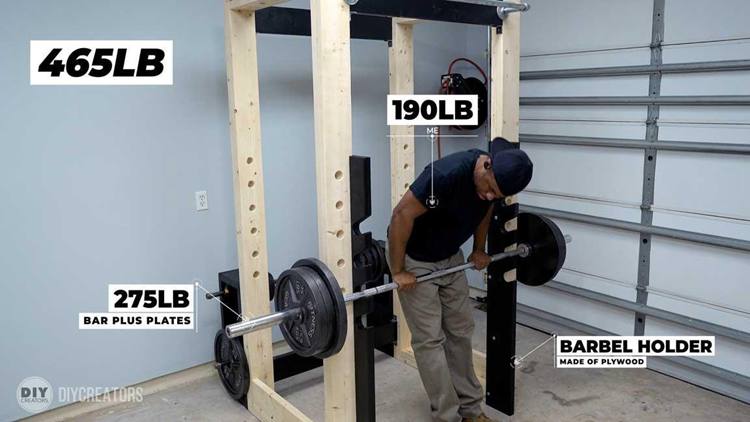 6. Homemade Power Rack Gym